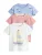 Next Shirt  sand / lichtblauw / rood / wit