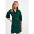 TRENDYOLMİLLA Dames Kaki Effen Kort / Mini Driekwart mouw Casual Blousejurk Jurken