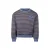 Koko Noko rechtvallende gestreepte sweater – blauw/zwart/rood