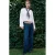 MANGO TEEN wide leg jeans – dark blue denim