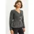 Geribde Lange Mouwen V-Hals Cardigan met Knopen