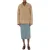Moschino Oversized Suede Biker Jacket Beige