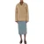 Moschino Oversized Suede Biker Jacket Beige