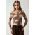 Asymmetrische Kraag Tuele Blouse