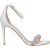Stuart Weitzman Witte Leren Stiletto Hakken Sandalen