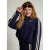 LOOXS 10sixteen boxy gestreept sweatvest – donkerblauw