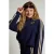 LOOXS 10sixteen boxy gestreept sweatvest – donkerblauw