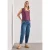 Street One Dames Shirt met afhangende schouders en elastische zoom in Pink