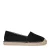 Manfield suède espadrilles zwart