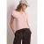 Street One Dames Shirt met overhangende schouders en V-hals in Roze
