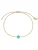 Glanzstücke München Armband  turquoise / goud