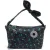 Bimba y Lola M Black Rainbow Flowers Nylon Hobo Bag