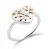 Orphelia Dames 925 Sterling Zilveren Ring – Zilver/Roze ZR-7474