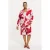 YOEK wide leg high waist bermuda short rood