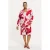 YOEK wide leg high waist bermuda short rood
