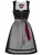 SPIETH & WENSKY Dirndl ‘FC Bayern Bitz’  grijs / antraciet / donkerrood