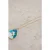 White Stuff Mosaic Tile Drop Necklace Gold Tone Metallic