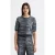 Scotch & Soda Lurex Jacquard Knitted Tee Charcoal Art