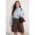 Trendyol Curve Dames Meerkleurig Gestreept Lang Relaxed fit Grote maten Blouses