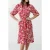 French Connection Fayola Shirt Dress Midi Poppy/white