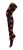 Sock Snob Dames80 denier ondoorzichtig patroon panty’s – Grote Plek Rood