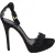 Burberry Polesden 120 Platform Sandalen met Kant in Zwarte Suède