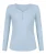 Hunkemöller Slaapshirt ‘Henley’  lichtblauw