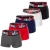 DIESEL Boxershorts ‘Damien’  donkerblauw / donkergrijs / rood / zwart / wit