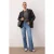 TRENDYOLMİLLA Dames Blauw Effen Wijde pijp Hoge taille Jeans
