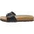 EVER AU Dames Swan Leather Easy Slip-On Sandalen – Zwart Leer
