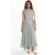 Asymmetrische Kraag Midi-Jurk