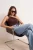 TRENDYOLMİLLA Dames Bruin Effen Mouwloos Getailleerd Blouses