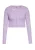 swirly Gebreid vest  lavendel