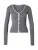 EDITED Gebreid vest ‘Lacey’  grijs