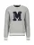 19V69 ITALIA Trui ‘Anteo College’  grijs gemêleerd / zwart / wit