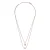 Orphelia ‘Joelle’ Dames 925 Sterling Zilveren Ketting – Roze ZK-7432