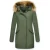 TheBrand Lange parka jas met bontkraag