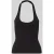 REVIEW Getailleerde top met halter met ronde hals