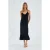 V-hals Split Midi Jurk