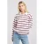 America Today gestreepte top roze