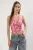 TRENDYOLMİLLA Dames Roze Effen Mouwloos Getailleerd Blouses