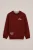 WE Fashion – Jongens sweater met embroideries – Relaxed Fit – Donkerrood – Katoen –