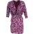 Diane Von Furstenberg Danil mini-jurk met colkraag en riem in veelkleurig polyester