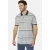 Babista regular gestreepte polo COSLINO grijs