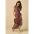 Sissy-Boy maxi jurk met print – donkerrood