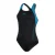 Speedo Dames/Dames Abstract One Piece Badpak (ZWART/BLAUW)