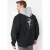 TRENDYOL MAN Heren Zwart Dierenprint Lang Oversized Sweatshirts