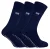 3 paar met fleece gevoerde pantoffelsokken voor heren | THMO | Ademende Crew Indoor Sokken met Grippers – Marine