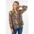 EsQualo Blouse V-neck Paisley Party Print