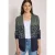 Open vest met jacquardpatroon